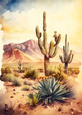 Desert Watercolor